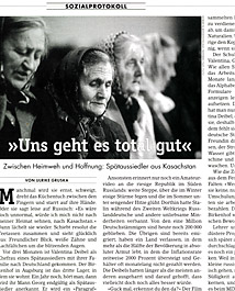 Fern der Steppe ohne Heimat