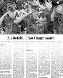 Zu Befehl, Frau Hauptmann!
